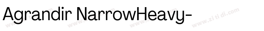 Agrandir NarrowHeavy字体转换 Agrandir NarrowHeavy字体转换